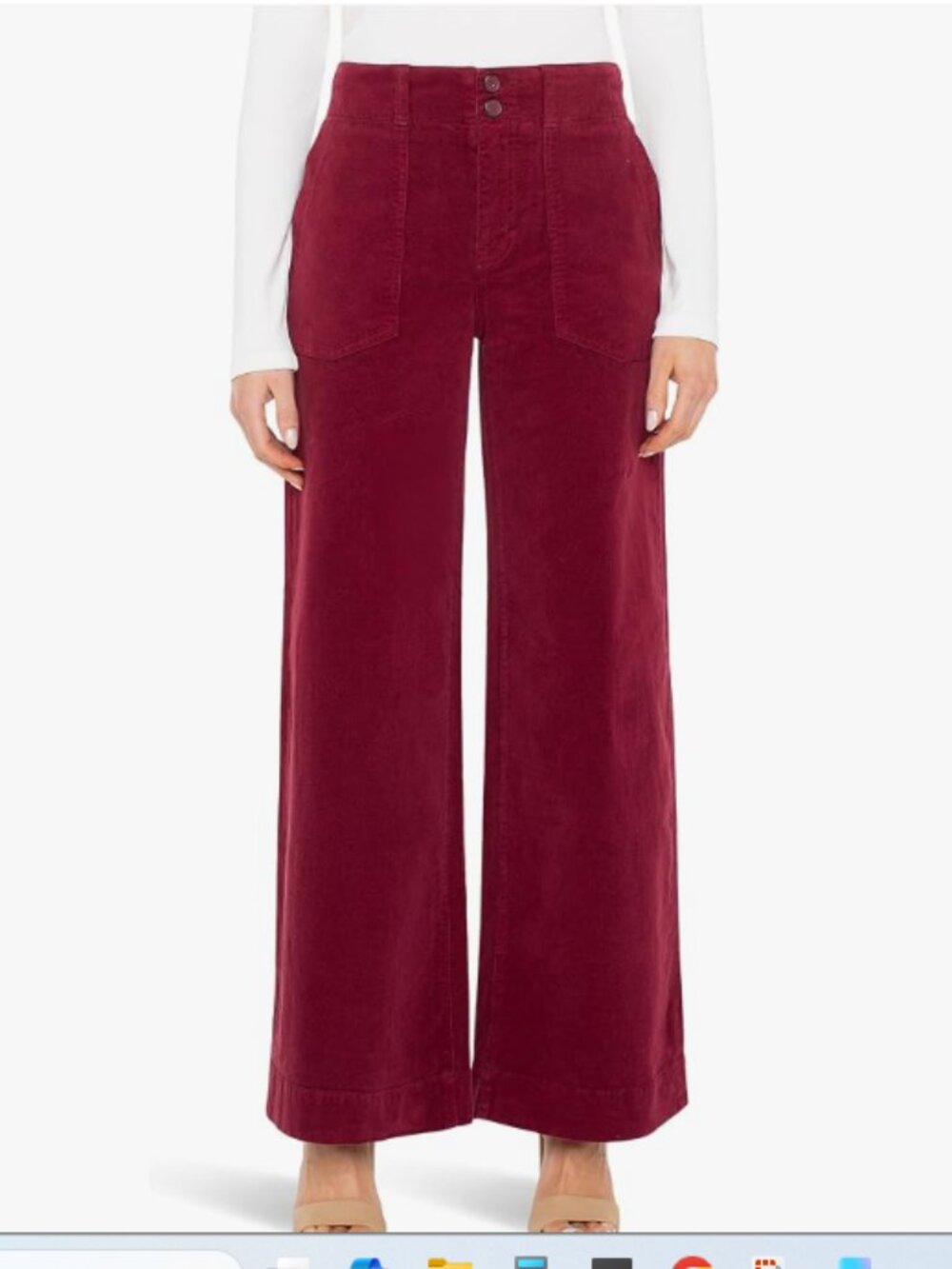 Liverpool Los Angeles Utility Pocket Wide Leg Pants NWT 16W